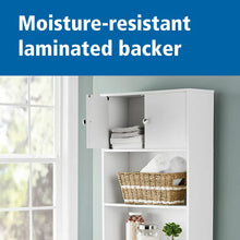 White Bathroom Space Saver with 3 Fixed Shelves, Mainstays over the Toilet Storage! (NEW & ASSEMBLED!)