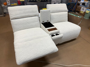 !!REDUCED!! Cream Armless Loveseat With 1 Power Recliner!! BRAND NEW!!