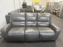 Dominick Leather Power Reclining Sofa with Power Headrests - BRAND NEW! - MINOR DAMAGE FROM SHIPPING - PHOTOS SHOWN!