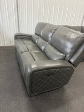Dominick Leather Power Reclining Sofa with Power Headrests - BRAND NEW! - MINOR DAMAGE FROM SHIPPING - PHOTOS SHOWN!