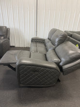 Dominick Leather Power Reclining Sofa with Power Headrests - BRAND NEW! - MINOR DAMAGE FROM SHIPPING - PHOTOS SHOWN!