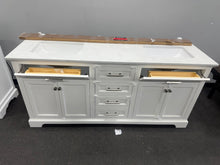 Heritage 72" Double Sink Bathroom Vanity with Artificial Marble Top and Backsplash