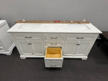 Heritage 72" Double Sink Bathroom Vanity with Artificial Marble Top and Backsplash