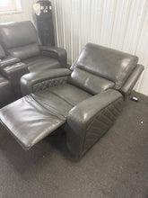 ABBYSON DOMINICK LEATHER POWER RECLINER WITH POWER HEADREST!! (BRAND NEW!)