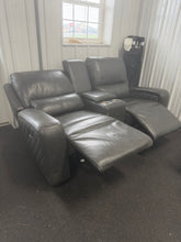 DOMINICK LEATHER POWER RECLINING LOVESEAT WITH POWER HEADRESTS & CENTER CONSOLE!! (BRAND NEW) 🔥