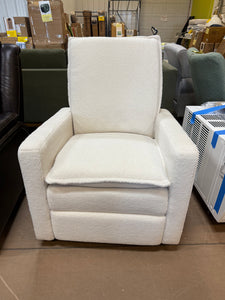 Soho Baby Coventry Glider Recliner Boucle White!! NEW AND ASSEMBLED!!