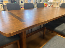 Isabel 9-piece Solid Wood Dining Set! (NEW & ASSEMBLED - TABLE CHIPPED/SCRATCHED FROM SHIPPING!)