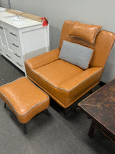 Asena Upholstered Side Chair with Ottoman - WE DO NOT SHIP!!