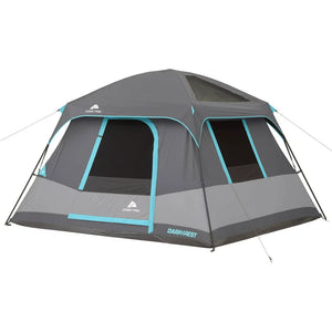 Ozark Trail 10' x 9' 6-Person Dark Rest Cabin Tent w/Skylight Ceiling Panels, 15.4 lbs**New**