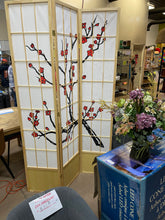 7 ft tall cherry blossom shoji screen- new - minor shipping nicks and scratches possible