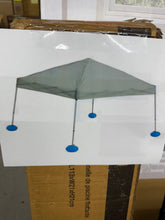 Grey 10 ft. x 10 ft. Steel and Aluminum Frame Floating Tent Pool Pop Up Gazebo with Fabric Canopy! (NEW IN BOX)