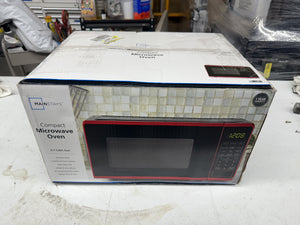 Mainstays 0.7 Cu ft Capacity Countertop Microwave Oven, Red!! NEW IN BOX!!