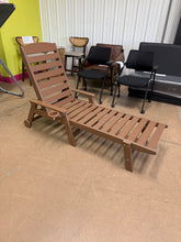 Swann Outdoor Chaise Lounge With Arms & Wheels - WE DO NOT SHIP!!