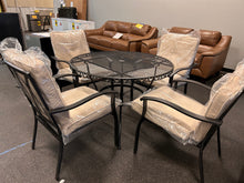 Better Homes and Gardens Wrought Iron Patio Dining Table & 4 Chairs W/Cushions!
