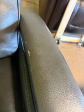 !!!SALVAGE SPECIAL!!! Canmore Leather Power Recliner with Power Headrest, Gray!! POWER RECLINE FEATURE DOES NOT WORK BUT CAN BE PUSHED BACK TO MANUALLY RECLINE!!