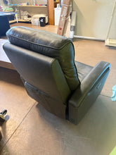 !!!SALVAGE SPECIAL!!! Canmore Leather Power Recliner with Power Headrest, Gray!! POWER RECLINE FEATURE DOES NOT WORK BUT CAN BE PUSHED BACK TO MANUALLY RECLINE!!