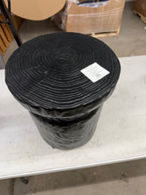 Wooden Stump Patio Accent Table- new