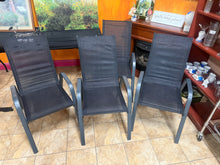 Patio Chairs Set of 4, Outdoor Stackable Dining Chairs with Textilene Fabric, All-Weather Deck Stacking Chairs with High Back for Backyard Poolside Garden Balcony