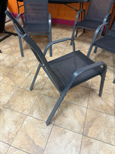 Patio Chairs Set of 4, Outdoor Stackable Dining Chairs with Textilene Fabric, All-Weather Deck Stacking Chairs with High Back for Backyard Poolside Garden Balcony