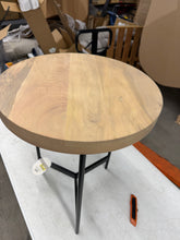 Villa Park Round Wooden End Table- new