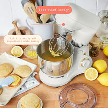 Beautiful 3.5 Qt Stand Mixer, White Icing with Flat Beater, Dough Hook, Balloon Whisk, White Icing! (NEW)