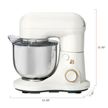 Beautiful 3.5 Qt Stand Mixer, White Icing with Flat Beater, Dough Hook, Balloon Whisk, White Icing! (NEW)