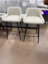 Upholstered Counter Stool With Metal Frame (Set of 2)! (NEW & ASSEMBLED)