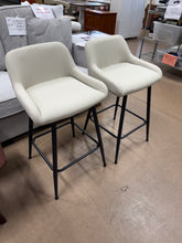 Upholstered Counter Stool With Metal Frame (Set of 2)! (NEW & ASSEMBLED)