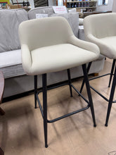 Upholstered Counter Stool With Metal Frame (Set of 2)! (NEW & ASSEMBLED)