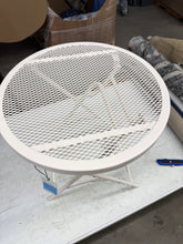 Steel Round Metal Mesh Accent Patio End Table Ivory - Room Essentials
