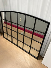 Haider Glass and Metal Arched Window Pane Inspired Wall Mirror, 34” x 48”! (NEW)