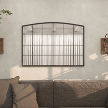 Haider Glass and Metal Arched Window Pane Inspired Wall Mirror, 34” x 48”! (NEW)