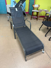Sling Stacking Steel Outdoor Patio Chaise Lounge Black - Room Essentials - WE DO NOT SHIP!!