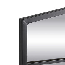 Haider Glass and Metal Arched Window Pane Inspired Wall Mirror, 34” x 48”! (NEW)