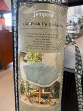7.5' Cane Fringe Outdoor Patio Umbrella Green - Tempera - WE DO NOT SHIP!!