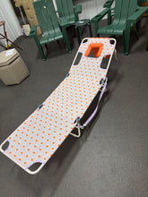 Folding Beach Tanning Chair Orange Floral - Room Essentials- new