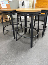 Steve Silver Magnolia Brown Wood Seat with Black Metal Frame Counter Stool (Set of 4) - (Brand New) - NO SHIPPING!