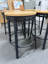 Steve Silver Magnolia Brown Wood Seat with Black Metal Frame Counter Stool (Set of 4) - (Brand New) - NO SHIPPING!
