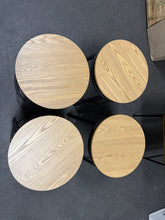 Steve Silver Magnolia Brown Wood Seat with Black Metal Frame Counter Stool (Set of 4) - (Brand New) - NO SHIPPING!