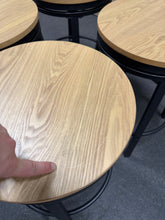 Steve Silver Magnolia Brown Wood Seat with Black Metal Frame Counter Stool (Set of 4) - (Brand New) - NO SHIPPING!