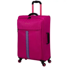 it luggage 26" GT Lite Ultra Lightweight Softside Medium Checked Luggage, Dark Pink**New**