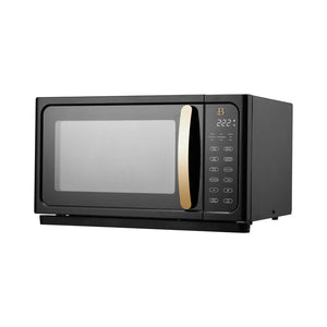 Beautiful 1.1 Cu ft 1000 Watt, Sensor Microwave Oven, Sesame Black by Drew Barrymore, New!