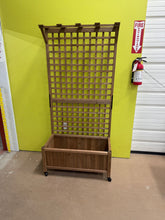 Yanine 75" H Fir Wood Planter Box with Trellis