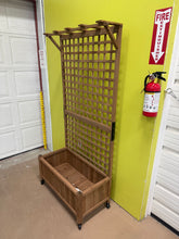 Yanine 75" H Fir Wood Planter Box with Trellis