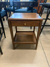 19"H Low & Narrow Assembled Solid Oak Nightstand with Drawer & Shelf - WE DO NOT SHIP!!