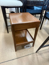 19"H Low & Narrow Assembled Solid Oak Nightstand with Drawer & Shelf - WE DO NOT SHIP!!