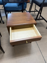 19"H Low & Narrow Assembled Solid Oak Nightstand with Drawer & Shelf - WE DO NOT SHIP!!