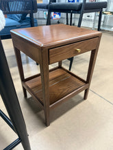 19"H Low & Narrow Assembled Solid Oak Nightstand with Drawer & Shelf - WE DO NOT SHIP!!
