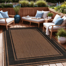 Waikiki Golden Brown Indoor/Outdoor Rug, 10’ x 8’! (NEW)