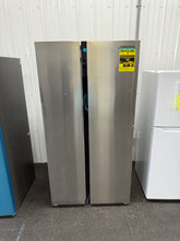 Hamilton Beach 20.6 Cu. Ft. Side By Side Frost Free Refrigerator with Integrated Digital Display, Platinum